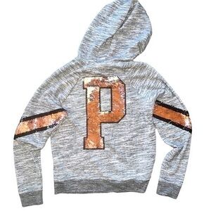 ▶️ Pink ◀️ Rare Bling / Sequin Full Zip Hoodie. Medium.